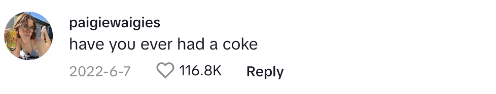 TikTok comment